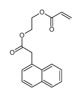 2-(2-naphthalen-1-ylacetyl)oxyethyl prop-2-enoate结构式