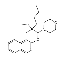 4-(2-butyl-2-ethyl-2,3-dihydro-1H-naphtho[2,1-b]pyran-3-yl)morpholine Structure