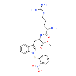 H-arginyl-2-(2-nitrophenylsulfenyl)tryptophan methyl ester结构式