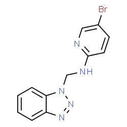 Benzotriazol-1-ylmethyl-(5-bromo-pyridin-2-yl)-amine Structure