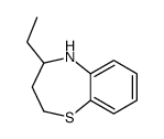 4-ethyl-2,3,4,5-tetrahydro-1,5-benzothiazepine结构式