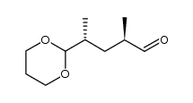 (2R,4R)-4-(1,3-dioxan-2-yl)-2-methylpentanal结构式