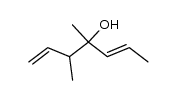 (E)-3,4-dimethylhepta-1,5-dien-4-ol Structure