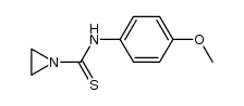 aziridine-1-carbothioic acid p-anisidide Structure