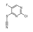 (2-chloro-5-fluoropyrimidin-4-yl) thiocyanate结构式