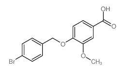 4-[(4-Bromobenzyl)oxy]-3-methoxybenzoic acid structure