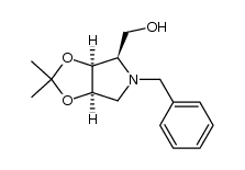 (2R,3S,4R)-N-benzyl-2-hydroxymethyl-3,4-(isopropylidenedioxy)pyrrolidine Structure