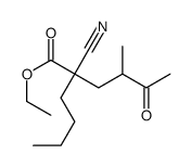 ethyl 2-butyl-2-cyano-4-methyl-5-oxohexanoate Structure