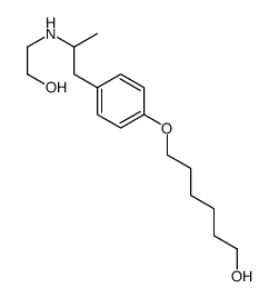 6-[4-[2-(2-hydroxyethylamino)propyl]phenoxy]hexan-1-ol Structure
