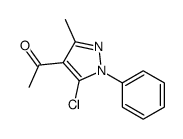 1-(5-chloro-3-methyl-1-phenylpyrazol-4-yl)ethanone Structure