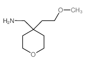 {[4-(2-Methoxyethyl)tetrahydro-2H-pyran-4-yl]-methyl}amine结构式