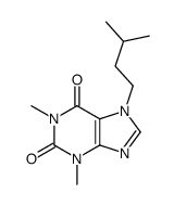 1,3-dimethyl-7-(3-methylbutyl)purine-2,6-dione Structure