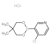 4-Chloro-3-(5,5-dimethyl-1,3,2-dioxaborinan-2-yl)pyridine hydrochloride Structure