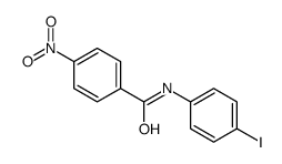 N-(4-iodophenyl)-4-nitrobenzamide结构式