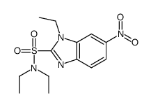 N,N,1-triethyl-6-nitrobenzimidazole-2-sulfonamide Structure