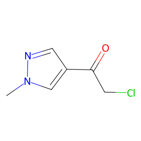 2-chloro-1-(1-methylpyrazol-4-yl)ethanone Structure