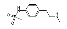 N-[2-(4-(methylsulfonylamino)-phenyl)ethyl]-N-methylamine结构式