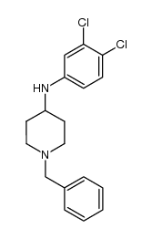 (1-benzyl-piperidin-4-yl)-(3,4-dichloro-phenyl)-amine结构式