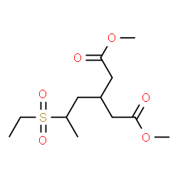 Dimethyl 3-[2-(Ethylsulfonyl)propyl]glutarate Structure