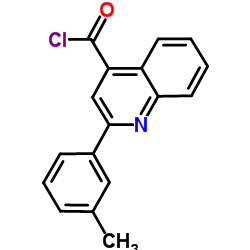 2-(3-Methylphenyl)-4-quinolinecarbonyl chloride Structure