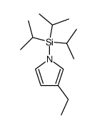 N-(triisopropylsilyl)-3-ethylpyrrole结构式