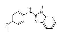 N-(4-methoxyphenyl)-1-methylbenzimidazol-2-amine结构式
