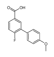 4-fluoro-3-(4-methoxyphenyl)benzoic acid结构式