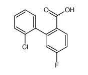 2-(2-chlorophenyl)-4-fluorobenzoic acid结构式