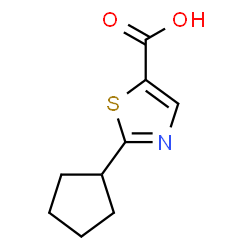 2-环戊基噻唑-5-羧酸结构式