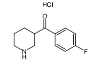 3-(4-FLUOROBENZOYL)PIPERIDINE HYDROCHLORIDE结构式