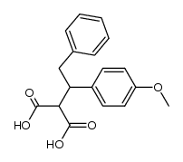 3-p-methoxyphenyl-2-carboxy-4-phenylbutyric acid Structure