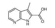 1H-Pyrrolo[2,3-b]pyridine-2-carboxylic acid, 3-Methyl- structure