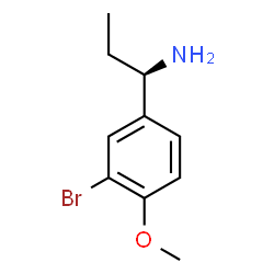 (1R)-1-(3-BROMO-4-METHOXYPHENYL)PROPYLAMINE结构式