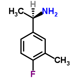 (1R)-1-(4-Fluoro-3-methylphenyl)ethanamine结构式