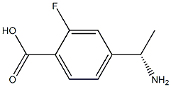 4-((1S)-1-AMINOETHYL)-2-FLUOROBENZOIC ACID结构式