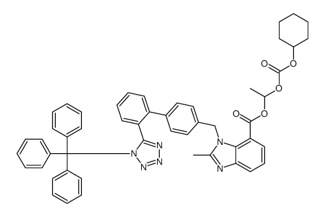 2-Desethoxy-2-methyl N-Trityl Candesartan Cilexetil结构式