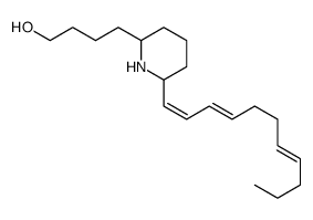 4-[6-[(1E,3E,7E)-undeca-1,3,7-trienyl]piperidin-2-yl]butan-1-ol Structure