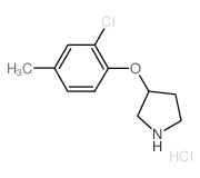 3-(2-Chloro-4-methylphenoxy)pyrrolidine hydrochloride结构式