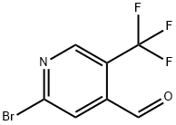 2-Bromo-5-(trifluoromethyl)isonicotinaldehyde Structure