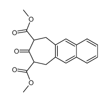 dimethyl 1,2,4,5-tetrahydro-3-oxonaphtho<2,3-d>cycloheptene-2,4-dicarboxylate Structure