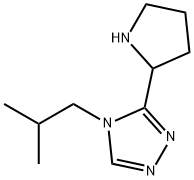 4-(2-甲基丙基)-3-(吡咯烷-2-基)-4H-1,2,4-三唑结构式