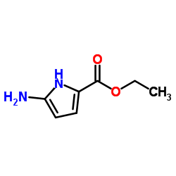 Ethyl 5-amino-1H-pyrrole-2-carboxylate结构式