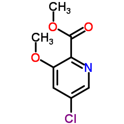 Methyl 5-chloro-3-methoxy-2-pyridinecarboxylate Structure