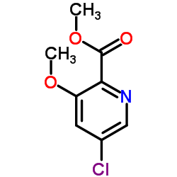 Methyl 5-chloro-3-methoxy-2-pyridinecarboxylate结构式