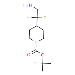 tert-butyl 4-(2-amino-1,1-difluoroethyl)piperidine-1-carboxylate Structure