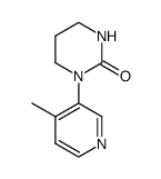 1-(4-methyl-pyridin-3-yl)-tetrahydro-pyrimidin-2-one Structure