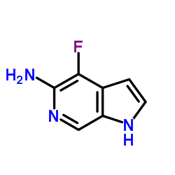 1H-Pyrrolo[2,3-c]pyridin-5-amine, 4-fluoro-结构式