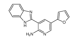 3-(1H-benzimidazol-2-yl)-5-furan-2-ylpyridin-2-ylamine结构式