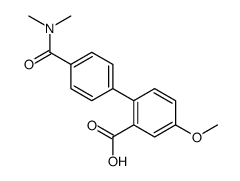2-[4-(dimethylcarbamoyl)phenyl]-5-methoxybenzoic acid Structure