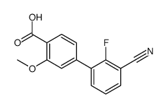 4-(3-cyano-2-fluorophenyl)-2-methoxybenzoic acid结构式
